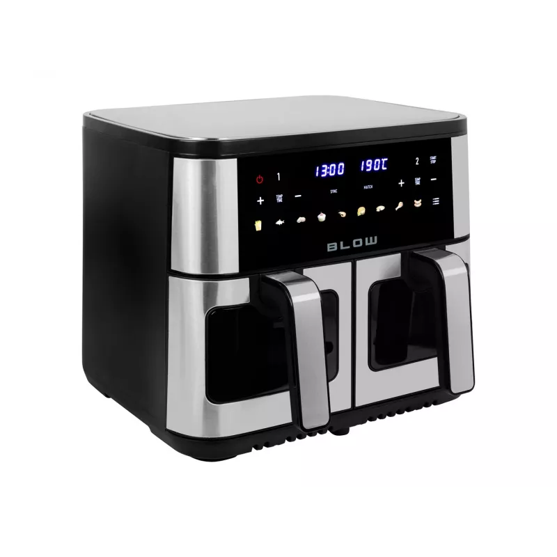 BLOW friggitrice ad aria calda 2500W 9L pannello touch digitale display LED nero