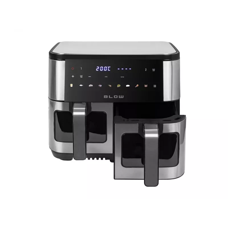 BLOW friggitrice ad aria calda 2500W 9L pannello touch digitale display LED nero