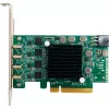 HighPoint RocketU 1244C scheda host USB 3.2 Gen 2x2 PCIe 3.0 x4 con 4 porte USB-C