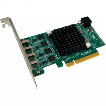 HighPoint RocketU 1244C scheda host USB 3.2 Gen 2x2 PCIe 3.0 x4 con 4 porte USB-C