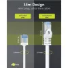 GOOBAY cavo patch Cat.6a ultrasottile e ultraflessibile, U/FTP, bianco, 15m, connettori extra-corti