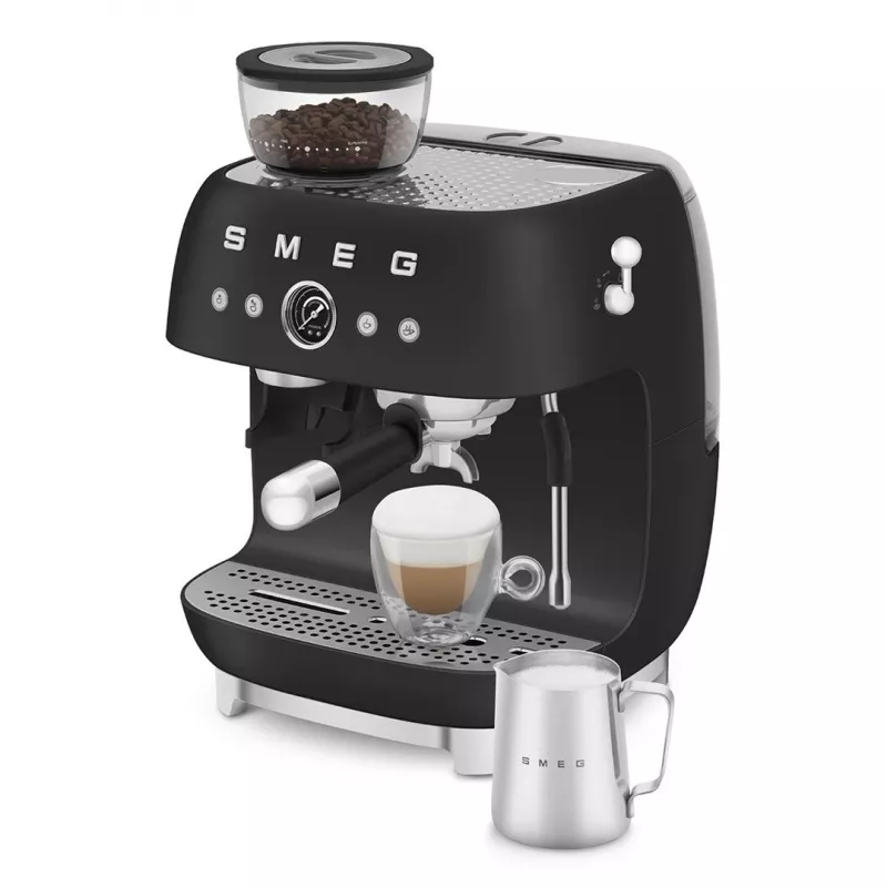 Smeg EGF03BLMEU macchina per espresso con macinacaffè, 1650 W, nero