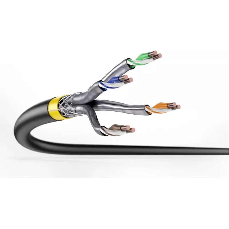 DIGITUS CAT 7A S/FTP cavo dati - per posa interrata, 50 m anello, simplex, PE