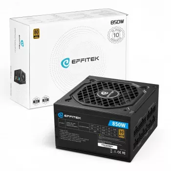 EFFITEK alimentatore 850W Gold ATX 3.1 PCIe 5.1 completamente modulare