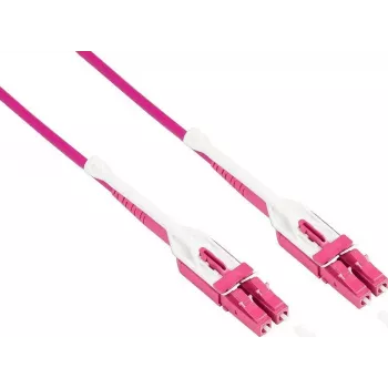 GoodConnections LW-U815LC4 cavo patch in fibra ottica, OM4 Duplex LC/LC Uniboot, LSZH, 15 m, Aqua