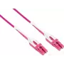 GoodConnections LW-U815LC4 cavo patch in fibra ottica, OM4 Duplex LC/LC Uniboot, LSZH, 15 m, Aqua