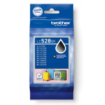 Brother LC528BKP cartuccia inchiostro nera High Yield (originale, 2400 pagine)