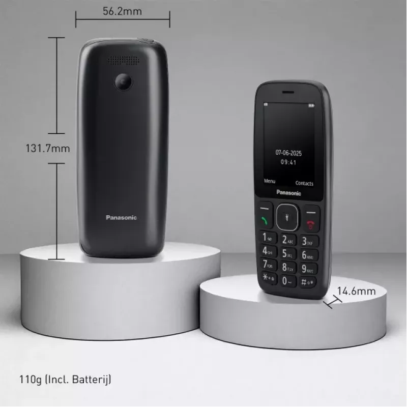Panasonic KX-TF400EXB Telefono cellulare, nero