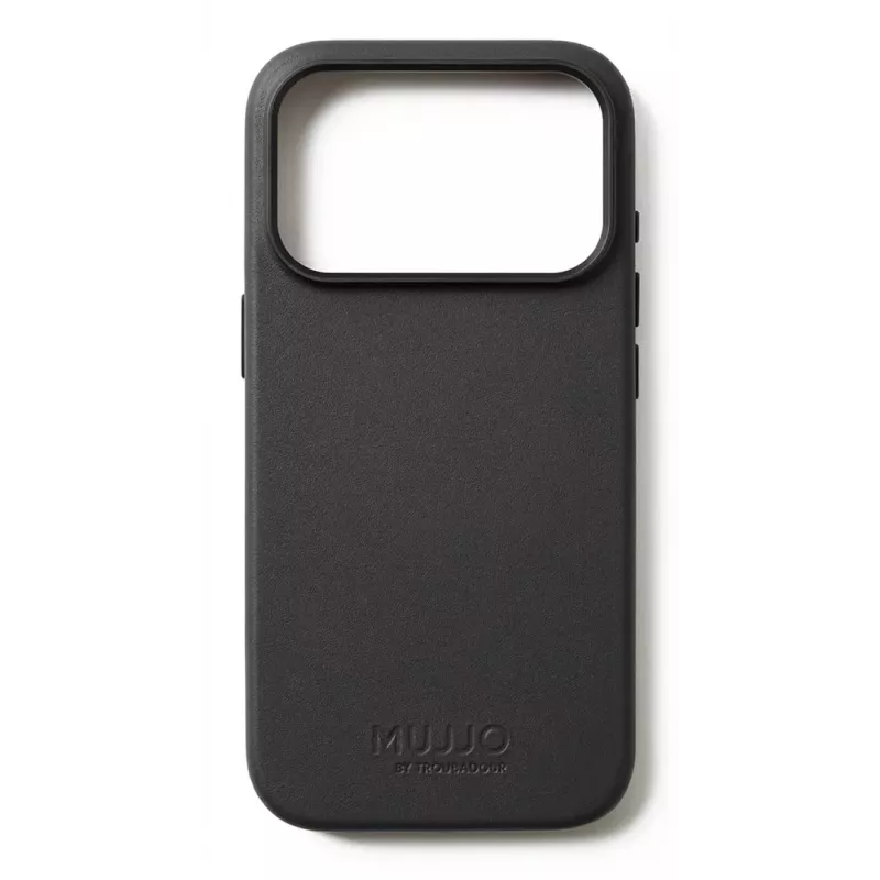Mujjo Custodia in pelle per iPhone 17 Pro con MagSafe (Nero)