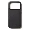 Mujjo Custodia in pelle con portafoglio per iPhone 17 Pro con MagSafe (Nero)