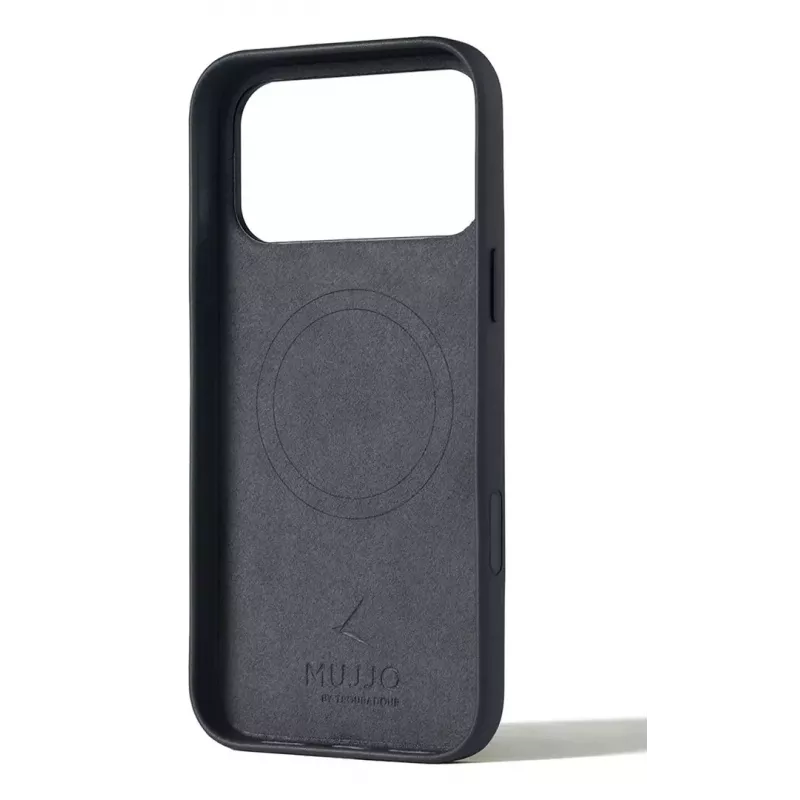 Mujjo Custodia in pelle per iPhone 17 Pro Max con MagSafe (Basalt)