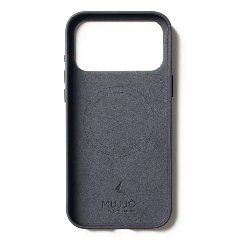 Mujjo Custodia in pelle per iPhone 17 Pro Max con MagSafe (Basalt)