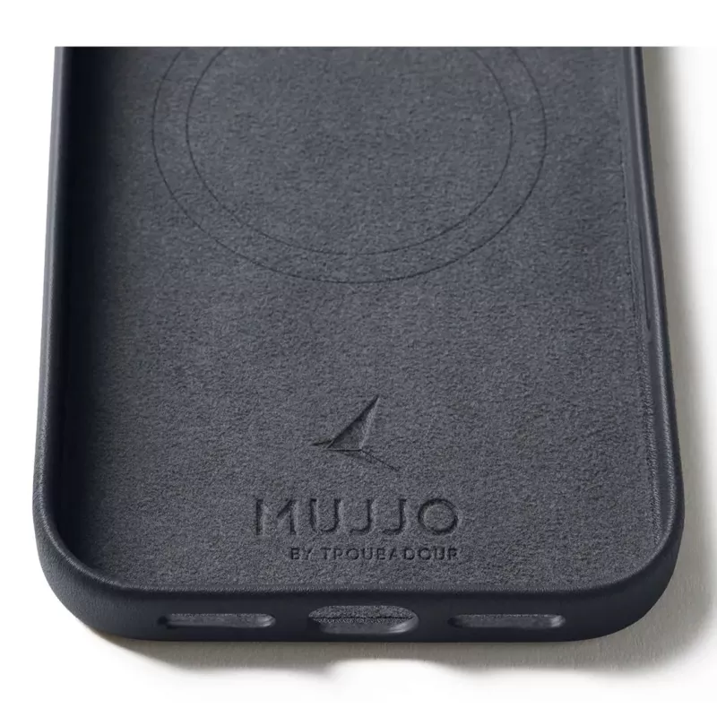 Mujjo Custodia in pelle per iPhone 17 Pro Max con MagSafe (Basalt)