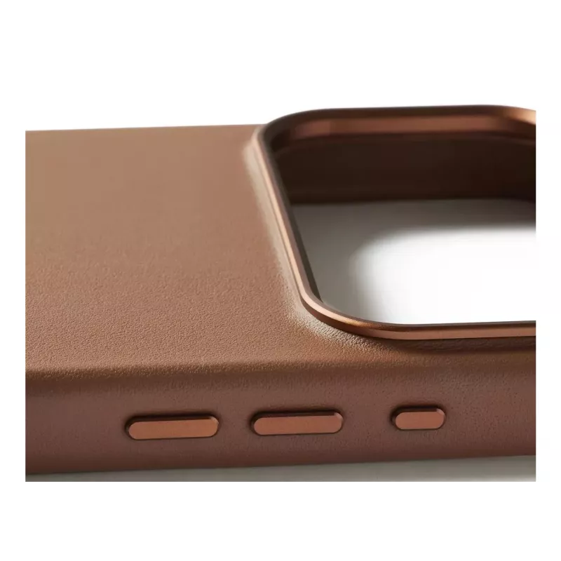 Mujjo Custodia in pelle per iPhone 17 Pro Max con MagSafe (Tan)