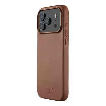 Mujjo Custodia in pelle per iPhone 17 Pro Max con MagSafe (Tan)