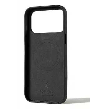 Mujjo Custodia in pelle con portafoglio per iPhone 17 Pro Max con MagSafe (Nero)
