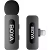 BOYA BY-V1 V2.0 Microfono wireless ultra compatto 2,4GHz per dispositivi Lightning - 1TX+1RX