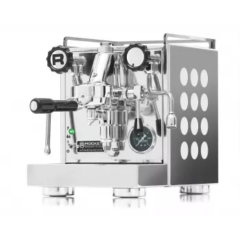 Rocket Appartamento macchina per caffè cromo bianco