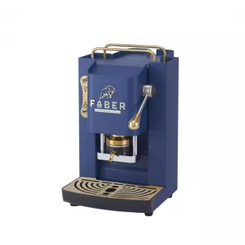 Faber Pro Deluxe 3.0 macchina per caffè ESE pad, blu navy/ottone