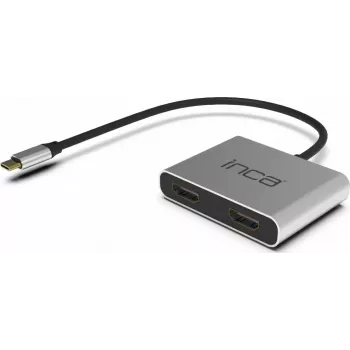 INCA ITPC-4 Adattatore USB-C a 2x HDMI 4K30Hz USB-A USB-C PD 100W