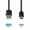Emporia DATA-TC-GNG-B cavo USB-A a USB-C 1 m nero