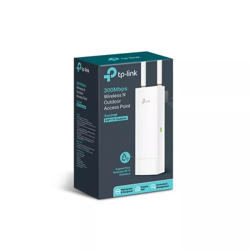 TP-Link EAP110-Outdoor access point da esterno 300Mbps 2.4GHz PoE passivo IP65