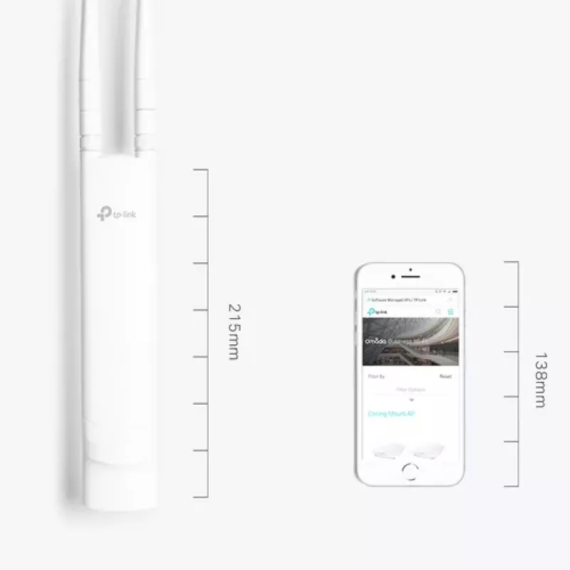 TP-Link EAP110-Outdoor access point da esterno 300Mbps 2.4GHz PoE passivo IP65