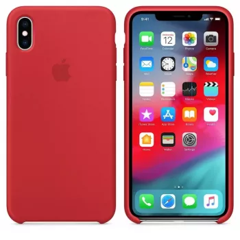 Apple (PRODUCT)RED custodia in silicone per iPhone XS Max