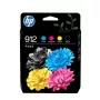 HP 912 Combo Pack, confezione da 4, Nero/Ciano/Magenta/Giallo (6ZC74AE)