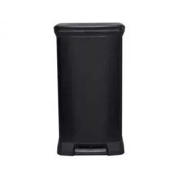 CURVER CESTINO METALLIZZATO 50L CON PEDALE /IML NERO