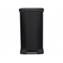 CURVER CESTINO METALLIZZATO 50L CON PEDALE /IML NERO