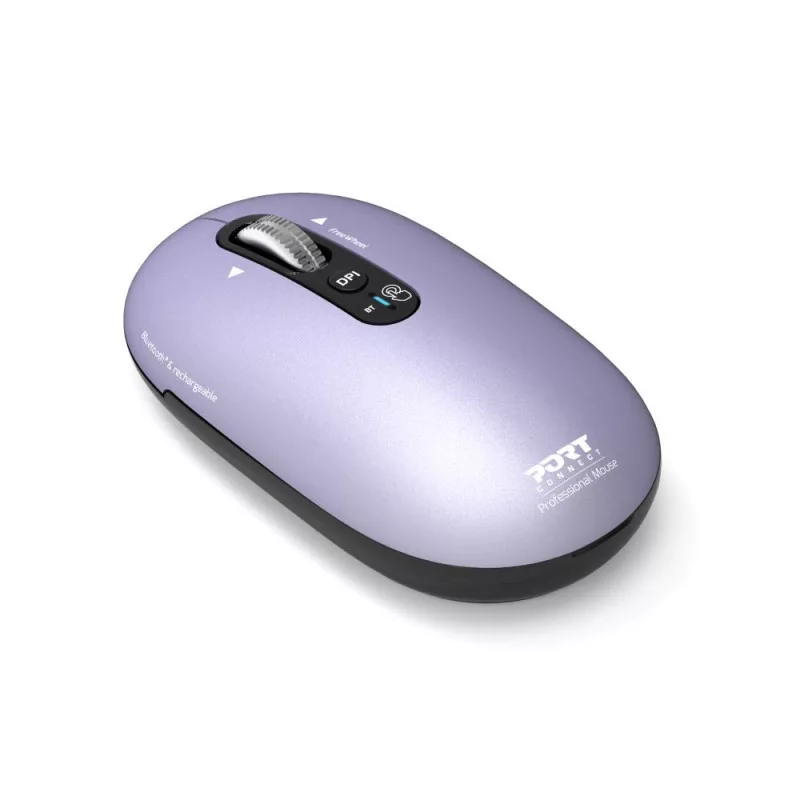 PORT Designs Pure MAC Iris mouse ottico Bluetooth ricaricabile - nero/grigio