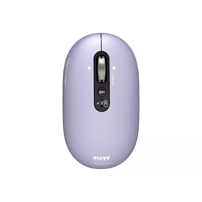 PORT Designs Pure MAC Iris mouse ottico Bluetooth ricaricabile - nero/grigio