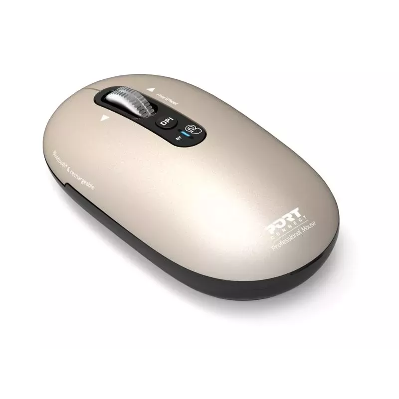 PORT Designs Pure MAC mouse ottico Bluetooth ricaricabile - Pearl