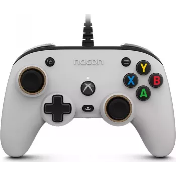 Nacon Compact Pro controller con filo per Xbox Series X|S, Xbox One e PC - bianco