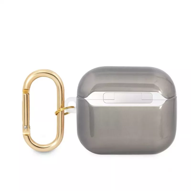 Guess GUA3HHTSK custodia per AirPods 3 nera Strap Collection