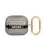Guess GUA3HHTSK custodia per AirPods 3 nera Strap Collection