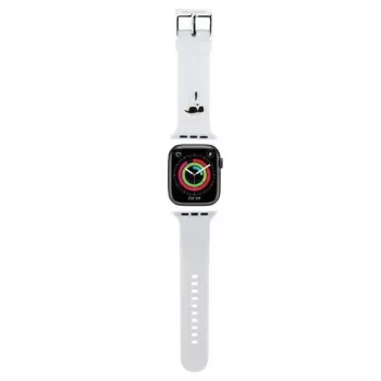 Karl Lagerfeld 3D Rubber Karl Head bracciale Apple Watch 38/40/41mm bianco