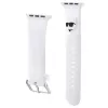 Karl Lagerfeld cinturino in gomma 3D testa Choupette per Apple Watch 38/40/41mm - bianco