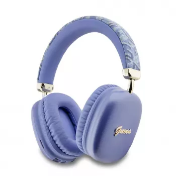 Cuffie on-ear Bluetooth Guess Gcube Metallic Script Logo viola