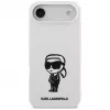 KARL LAGERFELD Silicone Case Karl Sketch & Logo MagSafe per iPhone Air bianco