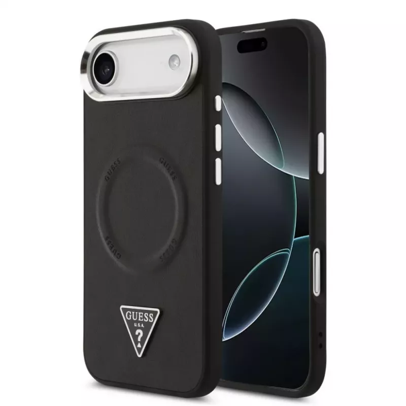 Guess Triangle Logo custodia MagSafe per iPhone Air - nero