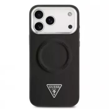 Guess Triangle Logo custodia MagSafe per iPhone 17 Pro Max (nero)