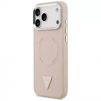 Guess Triangle Logo custodia MagSafe per iPhone 17 Pro (rosa)