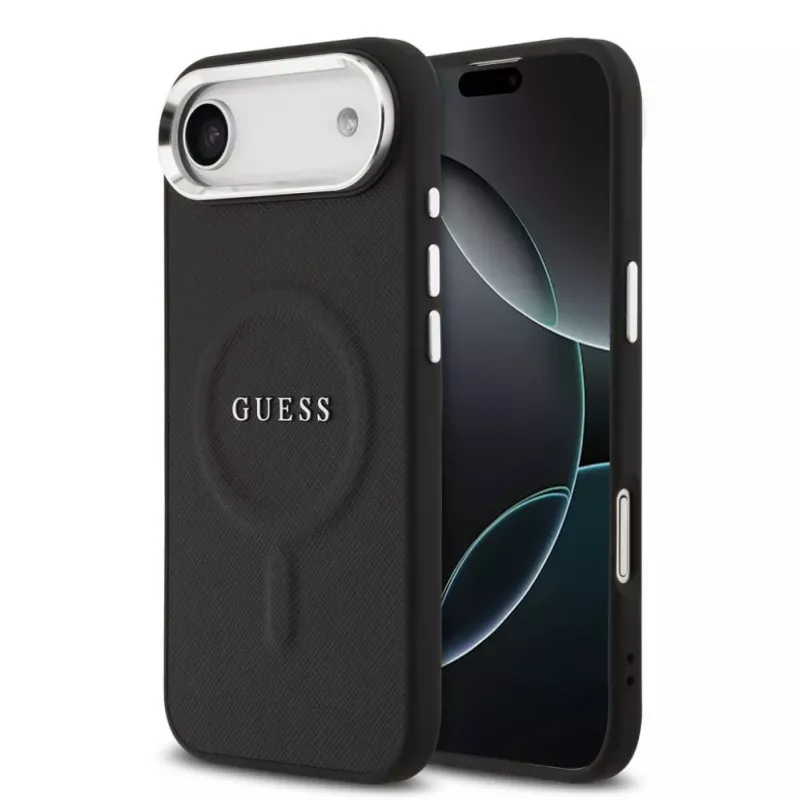 Guess Classic Logo custodia MagSafe per iPhone Air - nero
