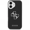 Guess Grained Big 4G Classic Logo Cover per iPhone 17, nero