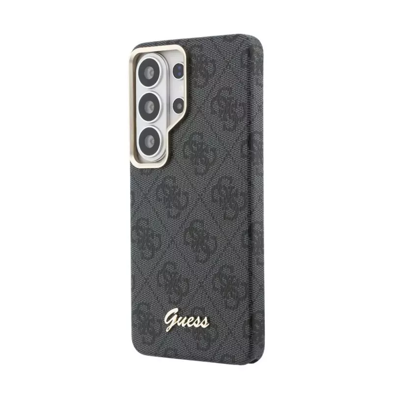 Guess 4G Script Custodia MagSafe per Samsung Galaxy S26 Ultra (Nero)