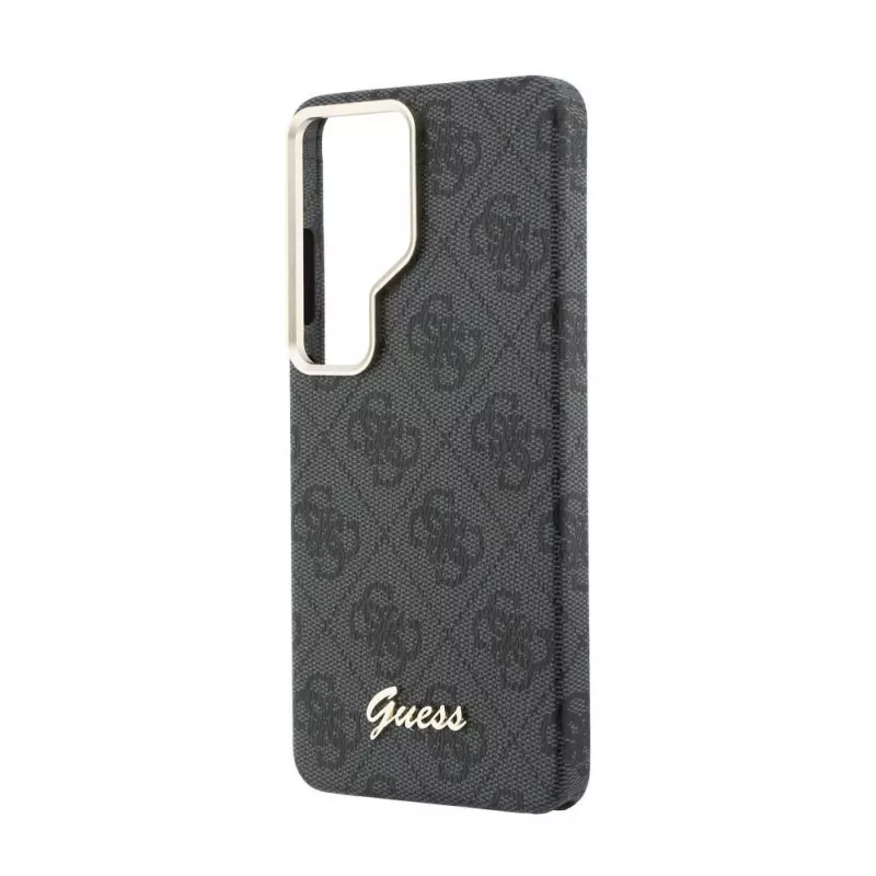 Guess 4G Script Custodia MagSafe per Samsung Galaxy S26 Ultra (Nero)
