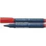Schneider Pen Maxx 133 pennarello permanente - rosso - punta a scalpello - larghezza tratto 1-4 mm