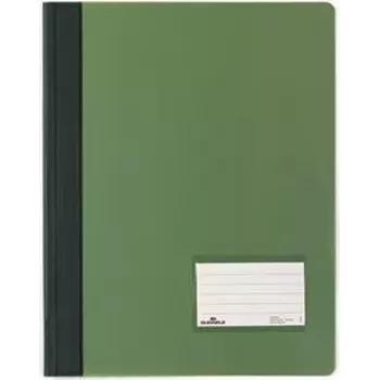 DURABLE DURALUX raccoglitore report, DIN A4, verde traslucido, extra largo, PVC, 25 pezzi (2680-05)